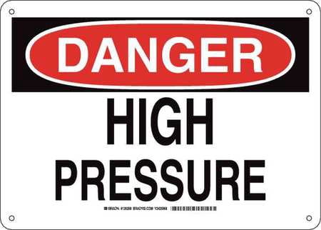 DANGER SIGN 10X14 BRADY 126268 - Walmart.com