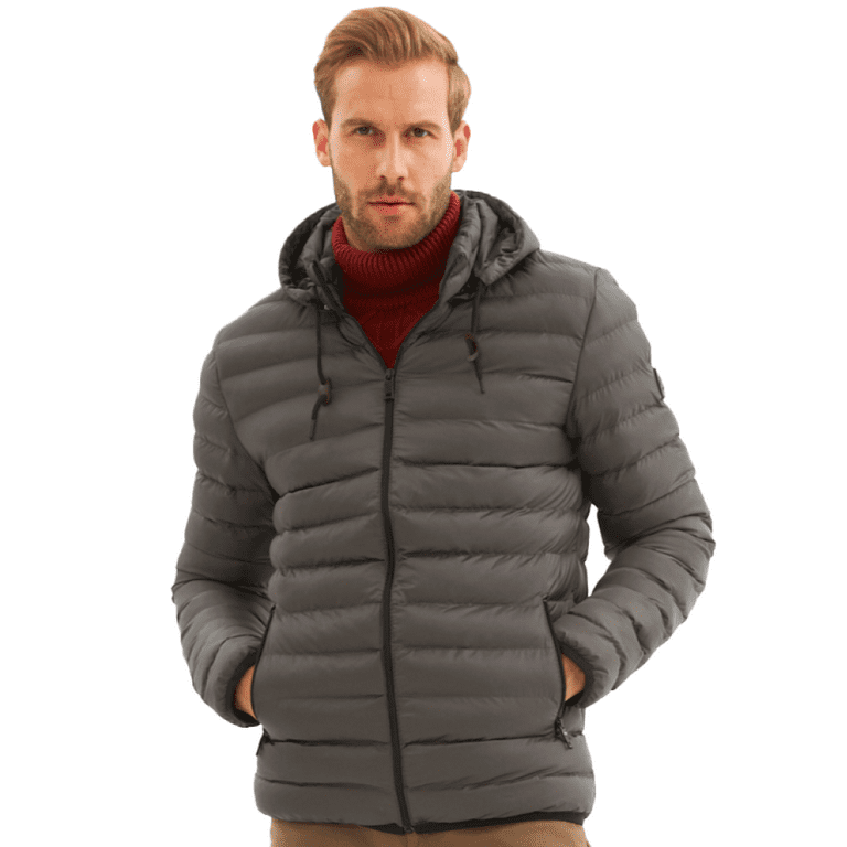 DANGER Slim Men's Jacket Winter Warm Windbreaker, Rain Water