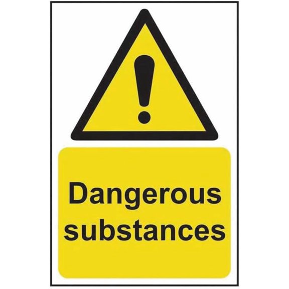 DANGEROUS SUBSTANCES Site Safety Metal Sign 8x12 Inch Notice Danger Warning Caution for Outdoor & Indoor