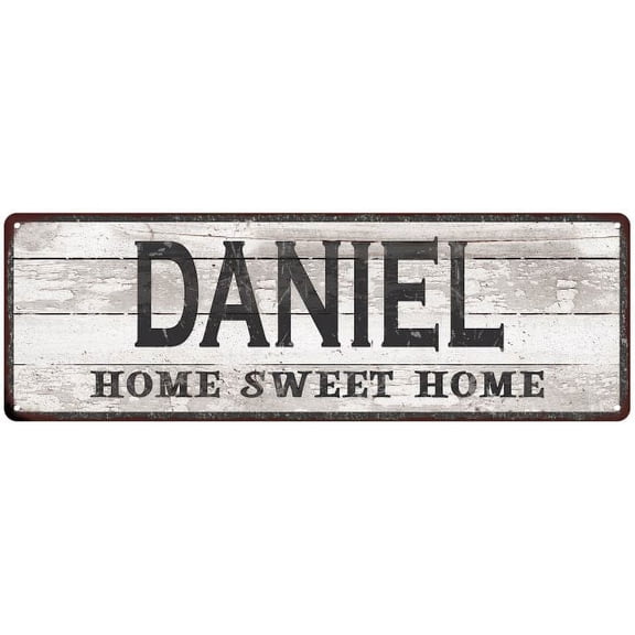 DANIEL Home Sweet Home Country Look 6x18 Metal Sign 106180045474