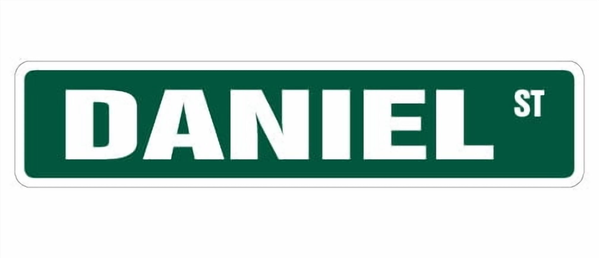 DANIEL Street Sign Childrens Name Room Sign | Indoor/Outdoor | 30