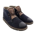 thumbnail image 1 of DANIELA FARGION Blue Leather Suede Ankle Boots-12 for Mens, 1 of 4