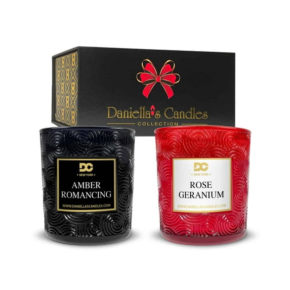 DANIELLA'S CANDLES Romantic Scented Candle Gift Set