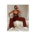 thumbnail image 1 of DANIELLE BERNSTEIN Womens Brown Sheer Lace Intimates Bodysuit 4, 1 of 2