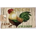 thumbnail image 1 of DANIELS ROOSTER AND FARM FRESH EGGS KITCHEN RUG WITH NON SKID BACK, 1 of 1