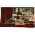 thumbnail image 1 of DANIELS WINE AND CHAMPAGNE, LIVE, LAUGH, LOVE KITCHEN RUG WITH NON SKID BACK, 1 of 1