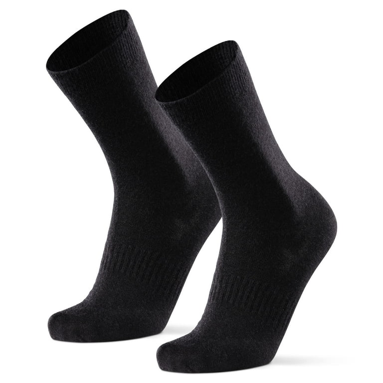 DANISH ENDURANCE Merino Wool Liner Socks 2-pack Medium Black 2-pack 