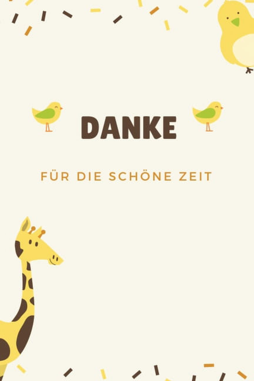 DANKE für die schöne Zeit ERZIEHER NOTIZBUCH A5 liniertes Notizbuch