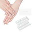 thumbnail image 1 of DANNI & TONI Semi Cured Gel Nail Strips Classic French (Lily Grace) Shiny French Tip Gel Nail Wraps UV Led Nails 28 Stickers, 1 of 8