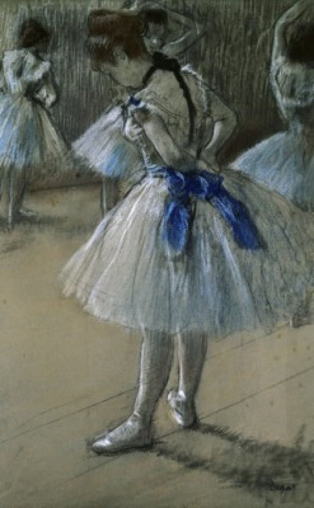 DANSEUSE DANCER PASTELCHARCHALK Degas Edgar 1834 d1917 French Annenberg Collection Palm Springs California Canvas Art - Edgar Degas (18 x 24)