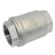 DANSPEED 1-1/2 1.5 inch Stainless Steel Vertical Check Valve NPT Spring Loaded In-line