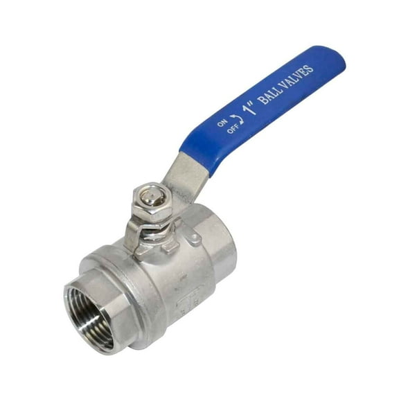 DANSPEED 1" Stainless steel Ball Valve Full Port, NPT Threaded,1000 PSI