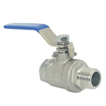 DAN SPEED 1/2" inch Full Port Ball Valve Male x Female S304 Stainless Steel Heavy Duty for Water, Oil, and Gas,1000WOG