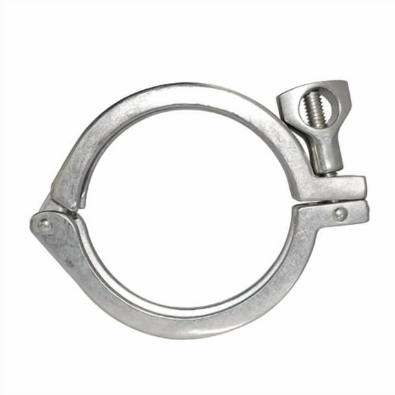 DANSPEED 2" Tri Clamp Clover Stainless Steel SS 316 Sanitary With Single Pin for 64 MM 2.5 inch OD Ferrule Flange