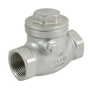 DANSPEED 3/4 Stainless Steel SS316 Swing Check Valve,NPT Female Thread,WOG 200 PSI PN16 CF8M