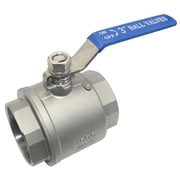 DANSPEED 3 inch Stainless steel Ball Valve Full Port, NPT Threaded,1000 PSI