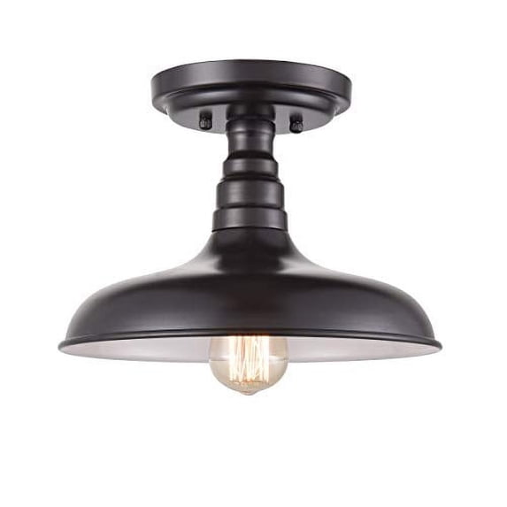DANXU Industrial Oil Rubbed Bronze Semi Flush Mount Ceiling Light
