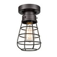 thumbnail image 1 of DANXU Retro Style Industrial Loft Barn Oil Rubbed Bronze Cage Ceiling Pendant Light, 1 of 3