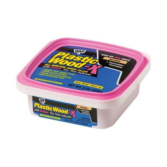DAP Plastic Wood-X Wood Filler - Easy to Clean, Natural - 8 oz