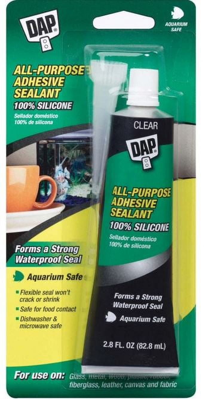 DAP Silicone 2.8 oz. Clear Aquarium Sealant 00755 - The Home Depot