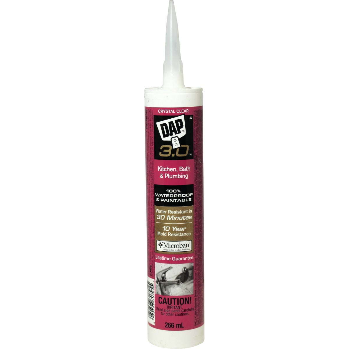 DAP 00795 9 oz Crystal Clear DAP® 3.0? Kitchen, Bath & Plumbing HP Sealant