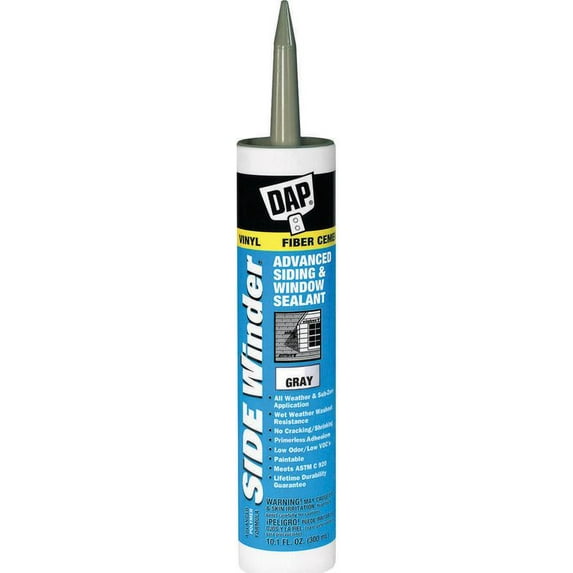DAP 835 Caulk, 10.1 oz, Medium Gra