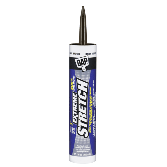 DAP EXTREME STRETCH Acrylic Urethane Elastomeric Sealant: 10.1 fl oz. (Dark Brown)