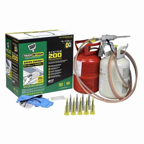 Touch 'n Foam 2-Component Spray Foam Kit - Insulation, Portable - 200 Sq.Ft., Off-White