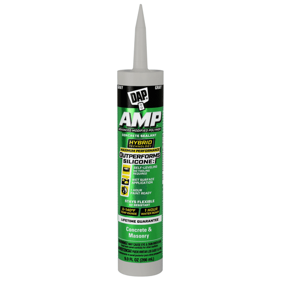 DAP AMP Self-Leveling Concrete Polymer Sealant: 9.0 fl. oz. (Grey) 7079800764