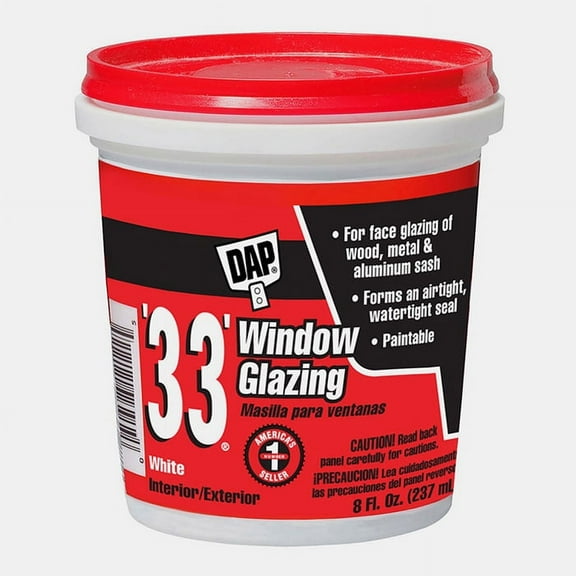 DAP 12120 Window Gazing, Paste, Slight, White, 0.5 pt Tub