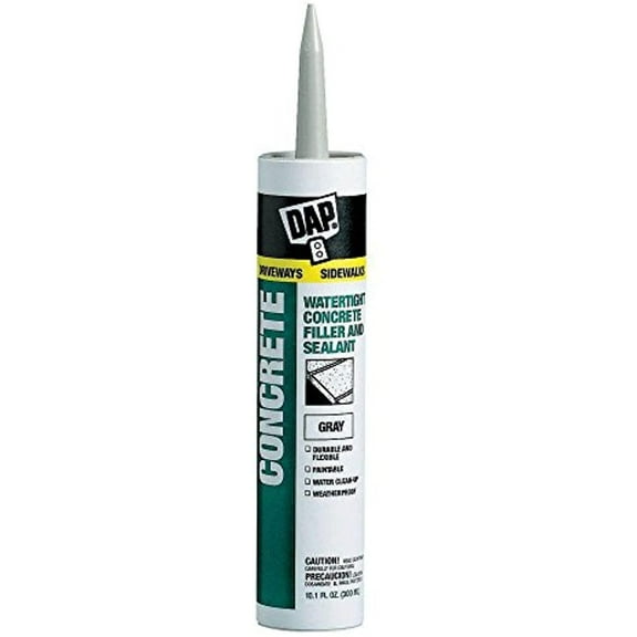 DAP 18096 High Performance Waterproof Concrete Filler and Sealant, 10.1 oz, Cartridge, Gray, Paste