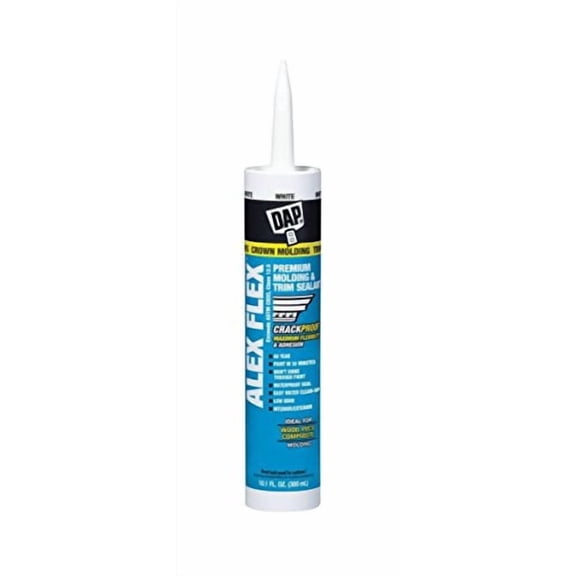 DAP 18542 4 Pack 10.1 oz. Alex Flex Premium Molding and Trim Sealant, White