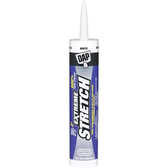 DAP 18715 12 Pack 10.1 oz. Extreme Stretch Premium Crackproof Elastomeric Sealant, White