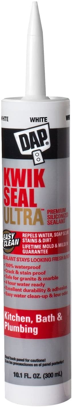 Kwik Seal Ultra 10.1 oz White Silicone Kitchen and Bath Sealant