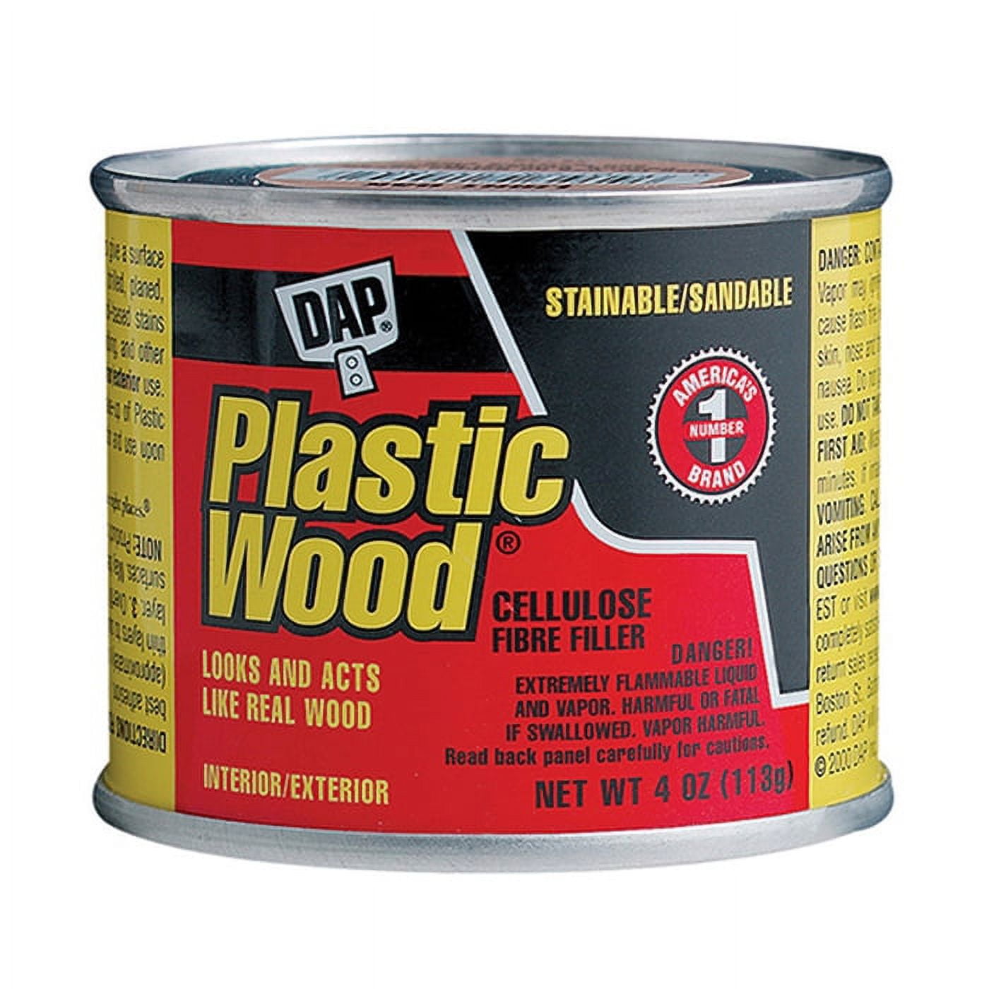 DAP 21502 4 oz. Natural Plastic Wood® Solvent Professional Wood Filler