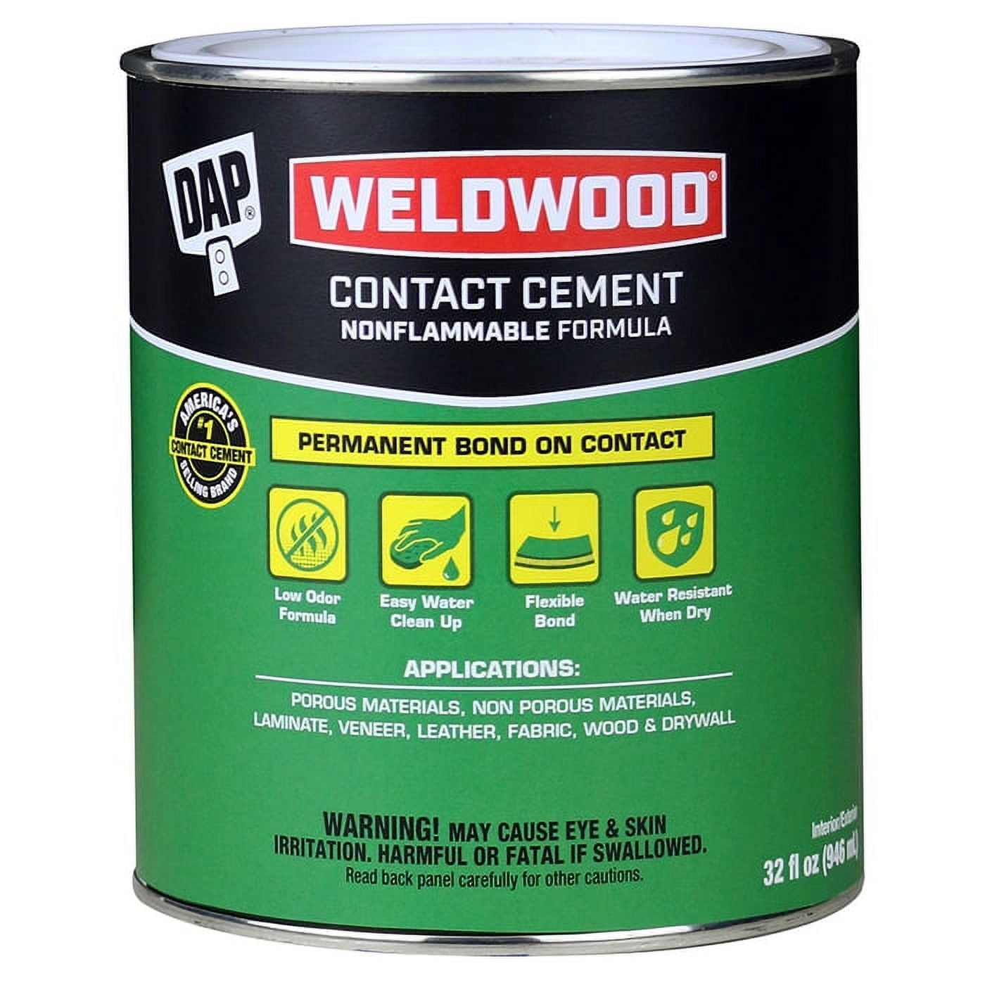 DAP 25332 1 Quart Non Flammable Contact Cement