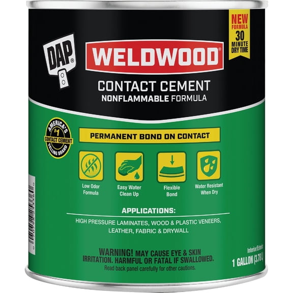 DAP 25336 1 Gallon Weldwood Nonflammable Contact Cement