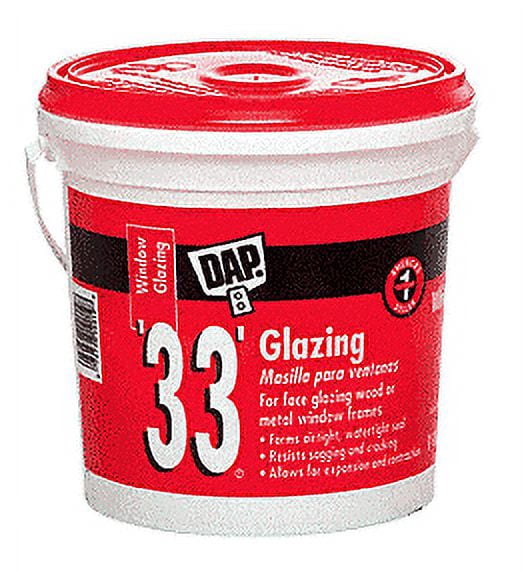 DAP 33GLW White '33' Glazing Compound - Gallon