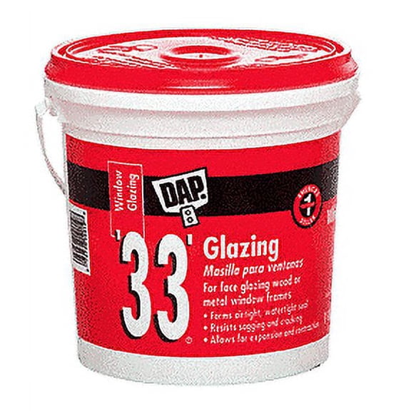 DAP 33GLW White '33' Glazing Compound - Gallon