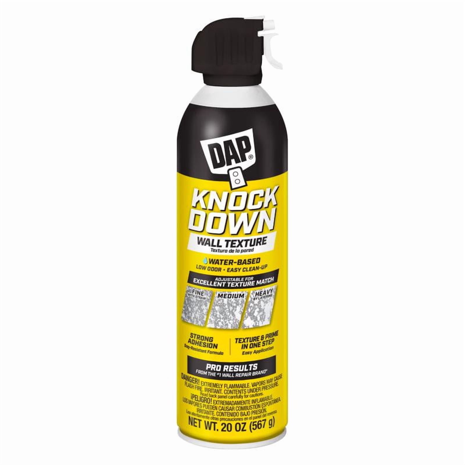 DAP 50020 20 oz Knockdown Water Base Spray Texture, White