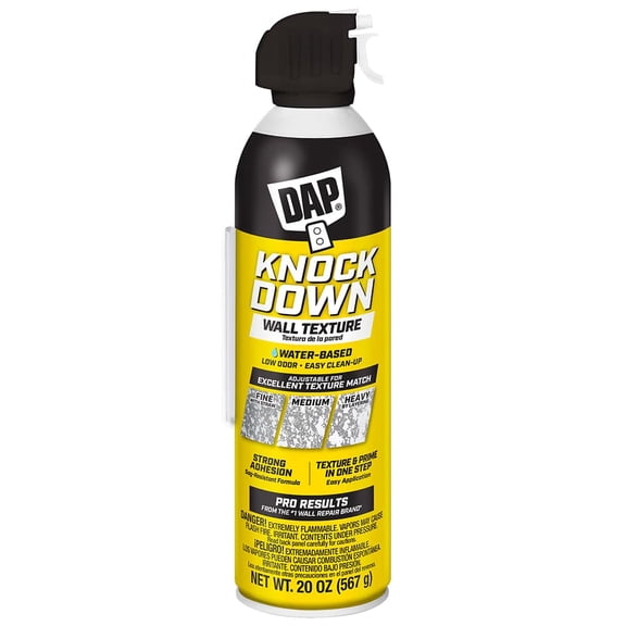 DAP 50020 20 oz Knockdown Water Base Spray Texture, White