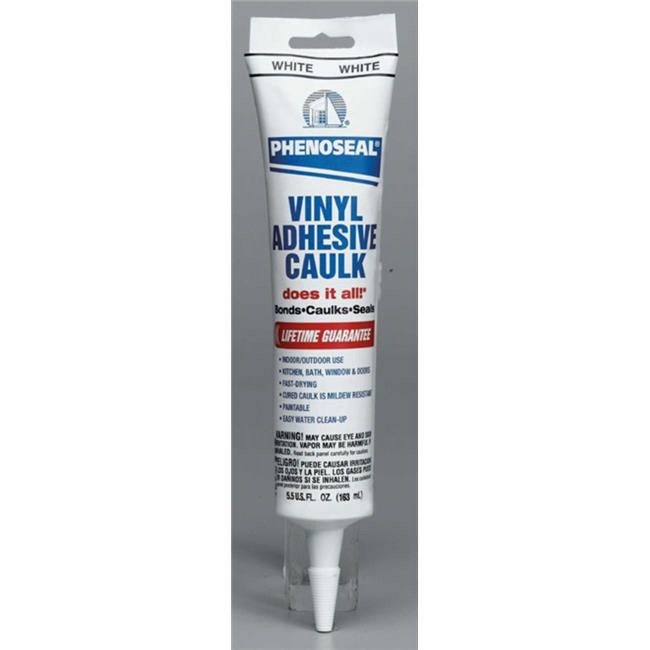 DAP 69560241 5.5 oz White Vinyl Phenoseal Adhesive Caulk