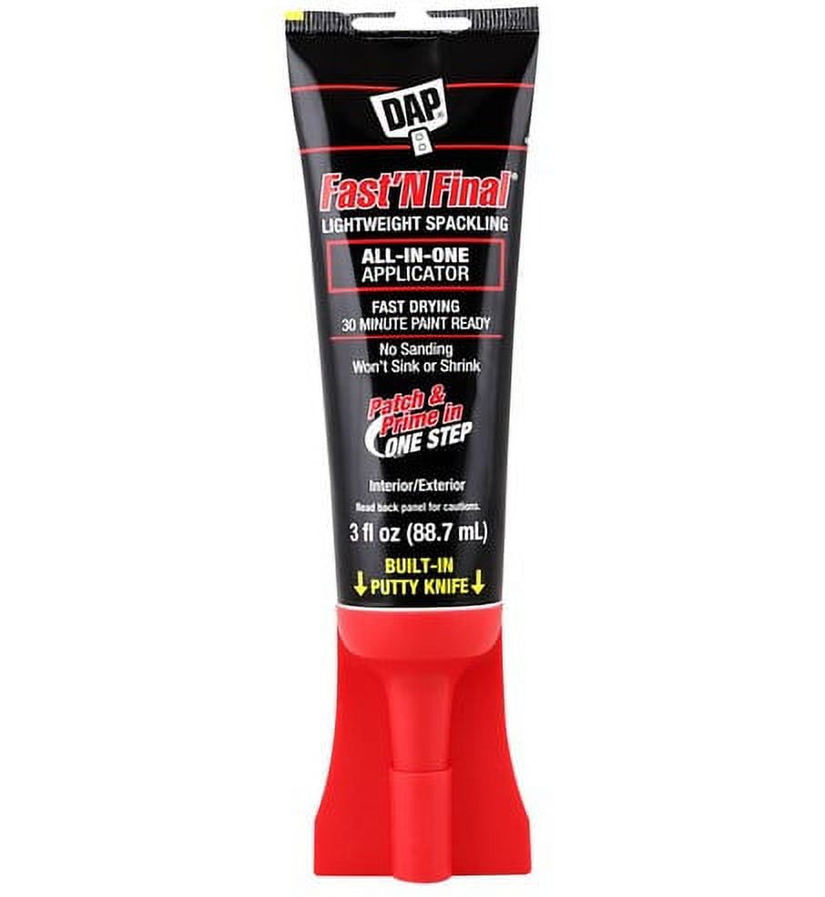 DAP Fast 'N Final Lightweight Spackle with Knife Applicator Cap, 3 oz ...