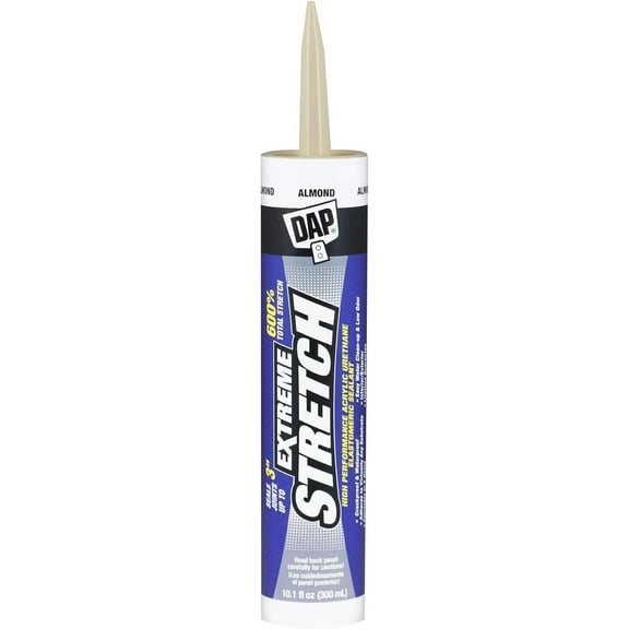 DAP 7079818717 Extreme Stretch Elastomeric Sealant, Almond, 10 Ounces