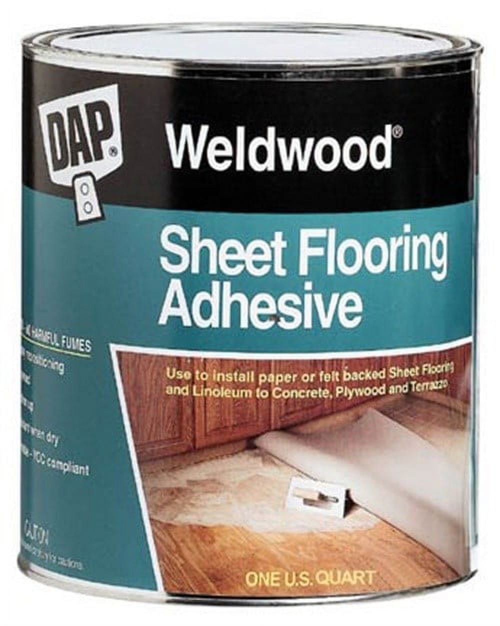 DAP 7079825176 Sheet Flooring Adh Qt Raw Building Material, Off-White