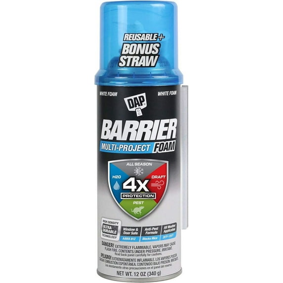DAP 7565012530 Barrier Multi Purpose Project Foam, White