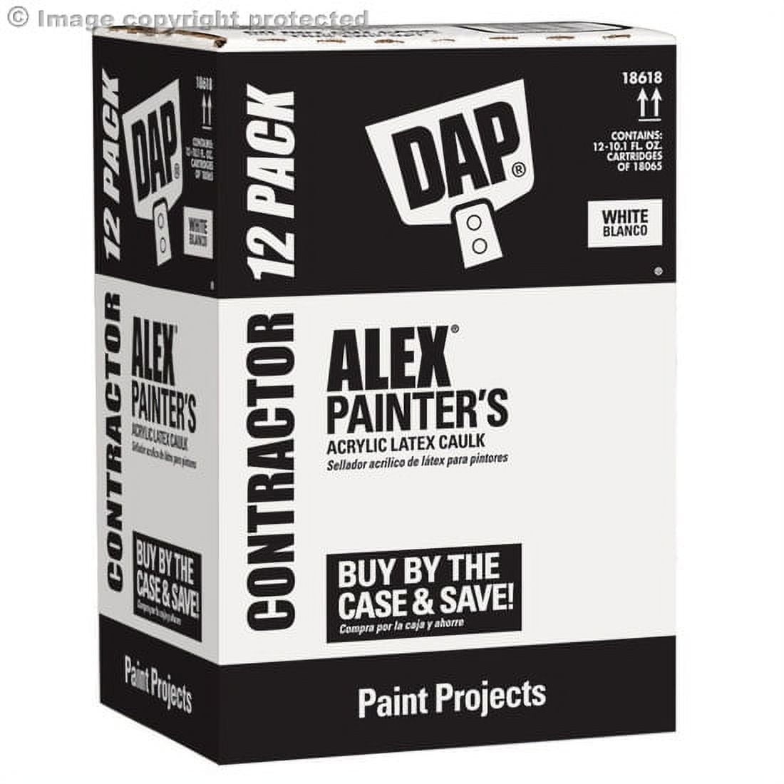 DAP Alex Painter's 10.1 oz. White All-Purpose Acrylic Latex Caulk 18609 -  The Home Depot