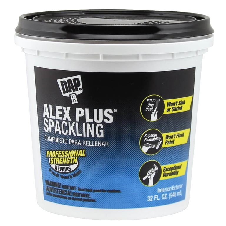 DAP Alex Plus Spackling, 32 oz, Interior Exterior Repair - Walmart.com