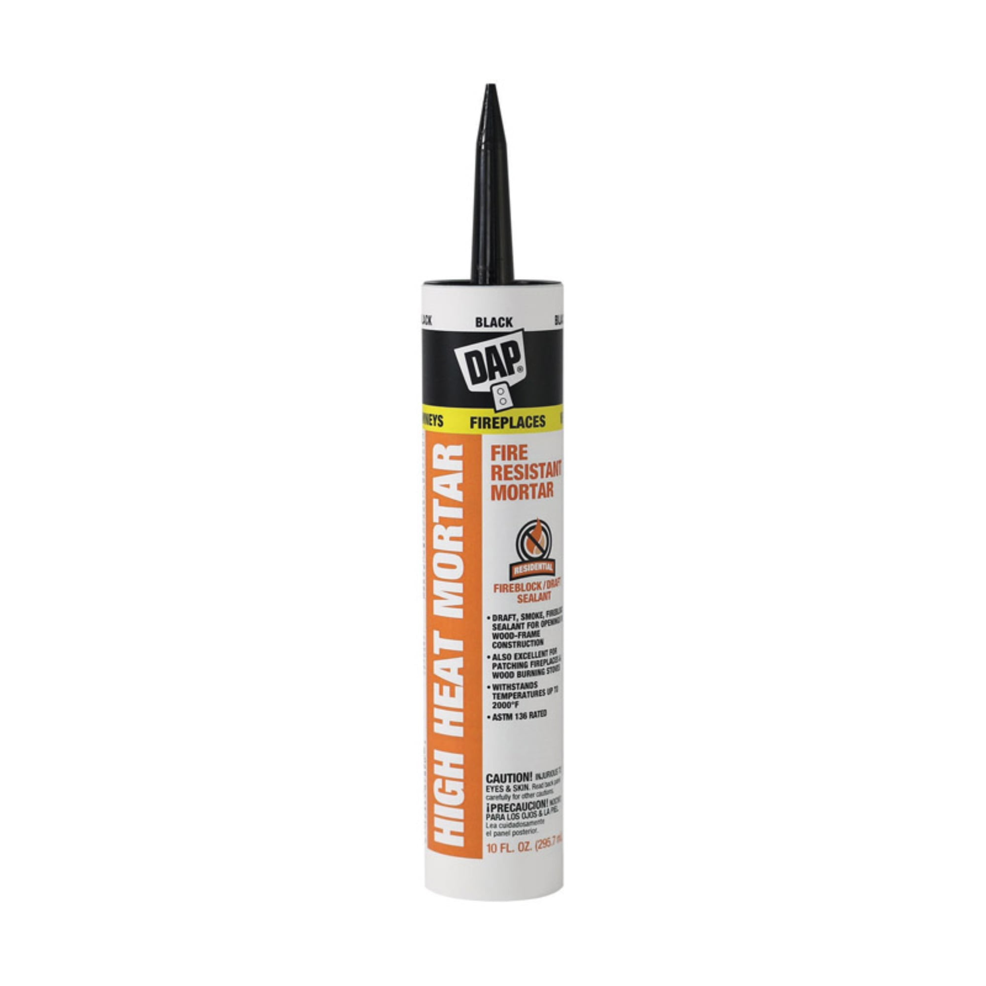 DAP Black Silicate Fire Resistant Caulk 10.1 oz