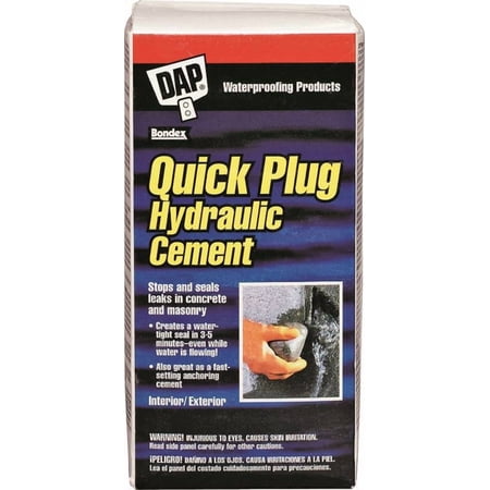 Dap 14084 Quick Plug Hydraulic & Anchoring Cement, 2.5 Lbs, Gray